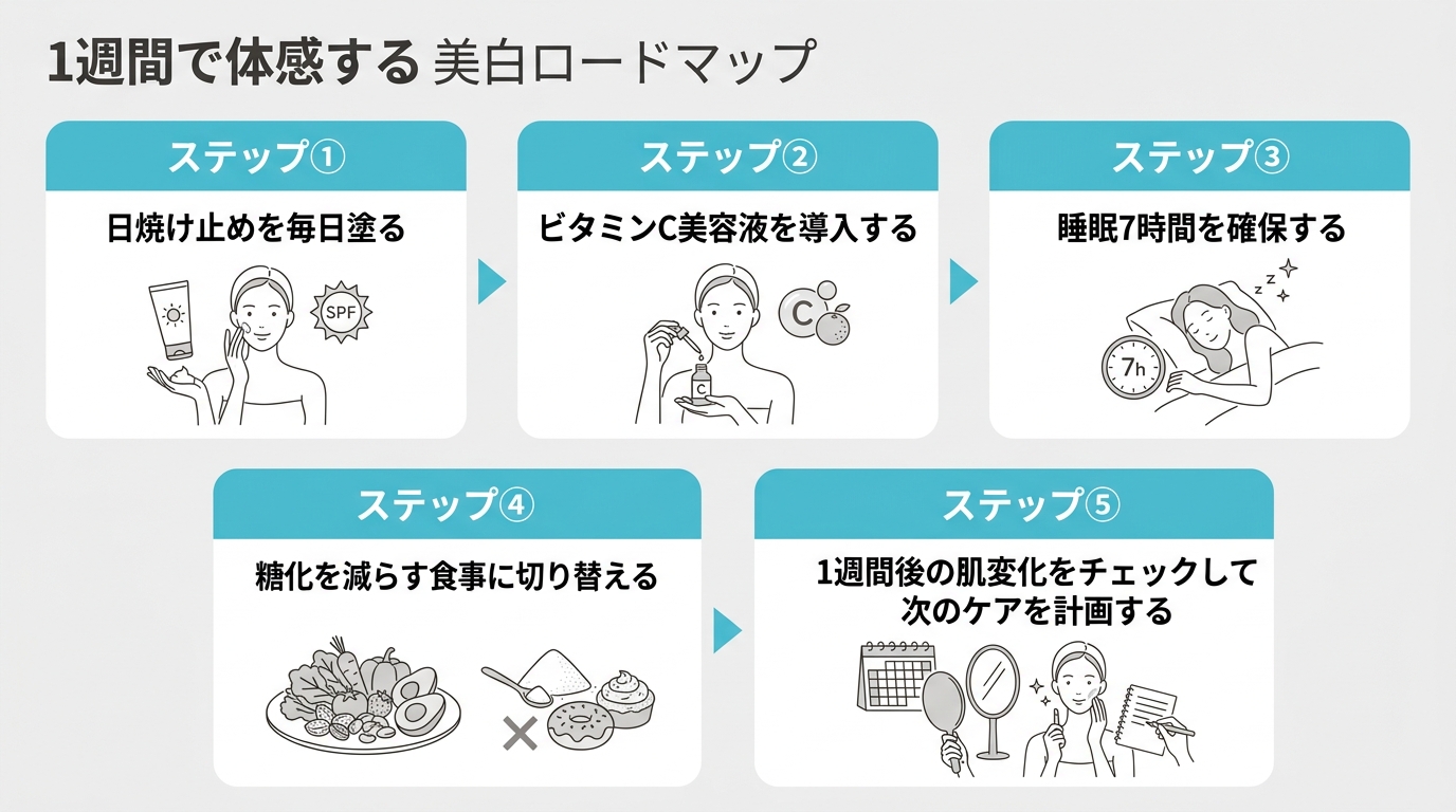 食事と生活習慣で肌を白くする方法