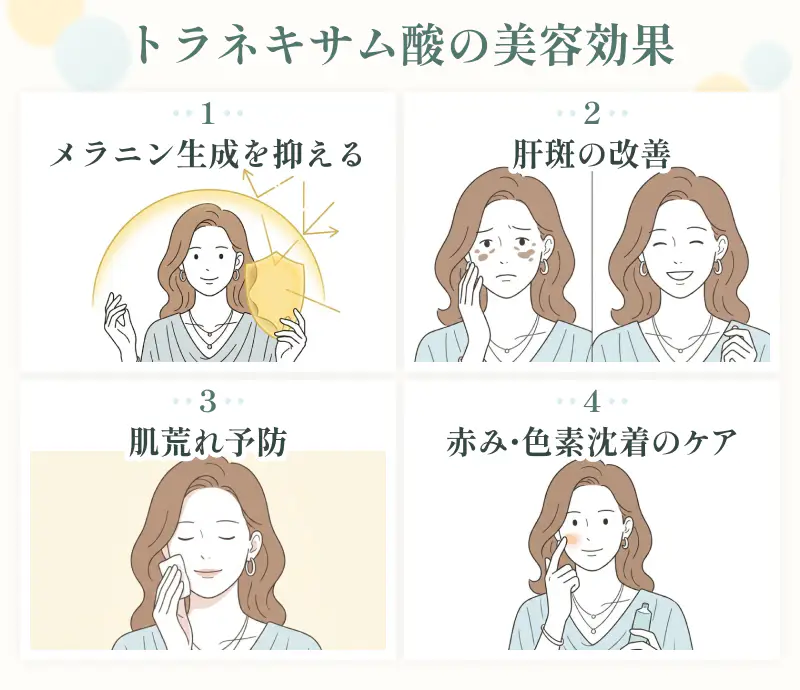 トラネキサム酸で期待できる美容効果